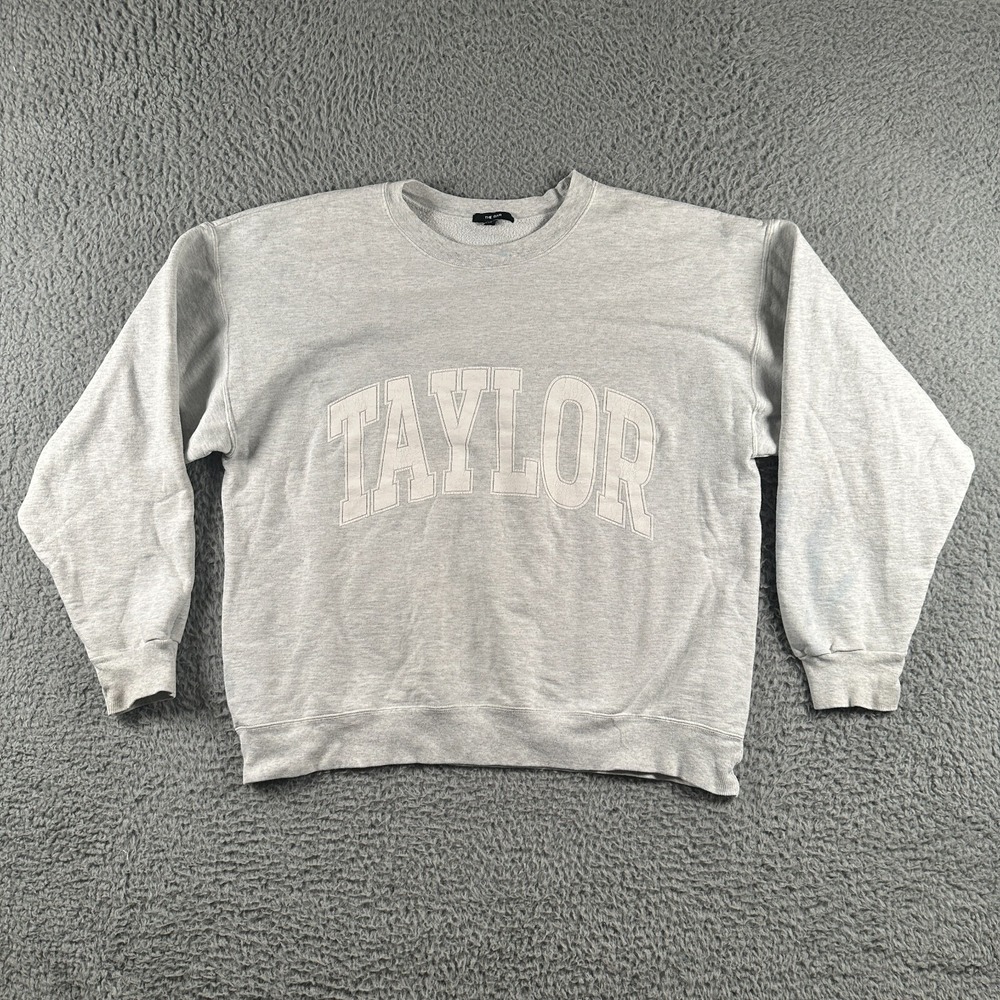 The Bar Sweatshirt Womens Large Gray Taylor Swift Outdoor Sweater